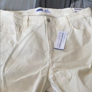 Old Navy white khakis